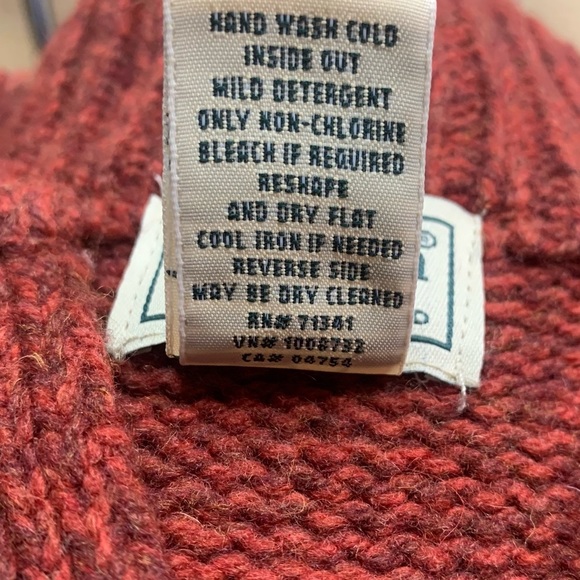 L.L. Bean Lambswool Sweater Large Coastal Preppy New England Chic Quiet Quality - Picture 8 of 9
